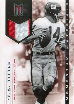 2012 Panini Momentum - Materials Prime #40 Y.A. Tittle Front