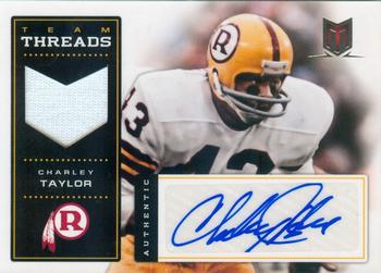 2012 Panini Momentum - Team Threads Jerseys Signatures #34 Charley Taylor Front
