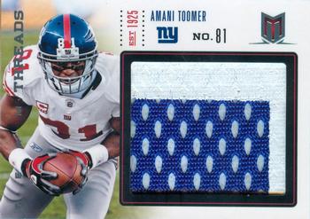 2012 Panini Momentum - Team Threads Patches Prime #2 Amani Toomer Front