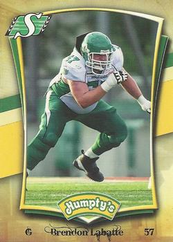 2012 Humpty's CFL #NNO Brendon LaBatte Front