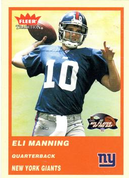 2004 NFLPA Player of the Day #POD1 Eli Manning Front