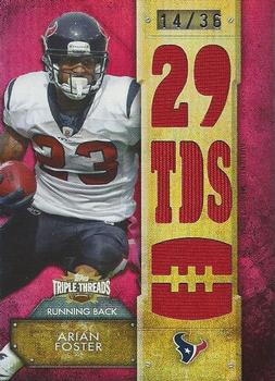 2012 Topps Triple Threads - Relic #TTR-90 Arian Foster Front