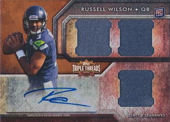 2012 Topps Triple Threads - Sepia #131 Russell Wilson Front