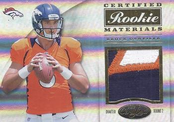2012 Panini Certified - Certified Rookie Materials Prime #11 Brock Osweiler Front