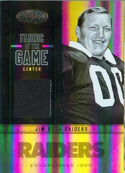 2012 Panini Certified - Fabric of the Game #20 Jim Otto Front