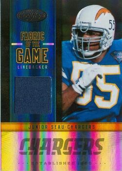 2012 Panini Certified - Fabric of the Game #28 Junior Seau Front