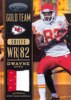 2012 Panini Certified - Gold Team Materials Prime #28 Dwayne Bowe Front
