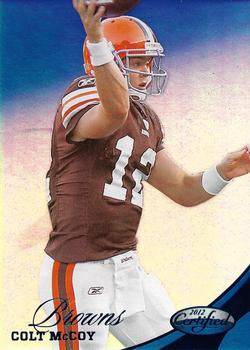 2012 Panini Certified - Mirror Blue #33 Colt McCoy Front