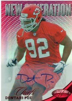 2012 Panini Certified - Mirror Red Signatures #269 Dontari Poe Front
