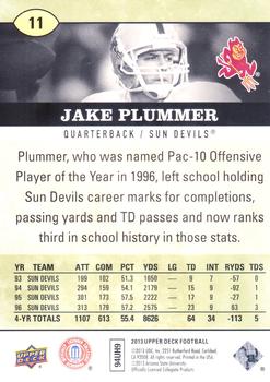2013 Upper Deck #11 Jake Plummer Back