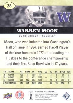 2013 Upper Deck #28 Warren Moon Back