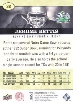 2013 Upper Deck #38 Jerome Bettis Back