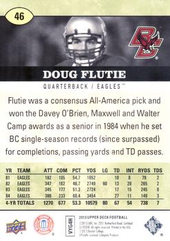 2013 Upper Deck #46 Doug Flutie Back