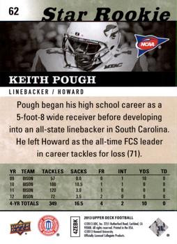 2013 Upper Deck #62 Keith Pough Back