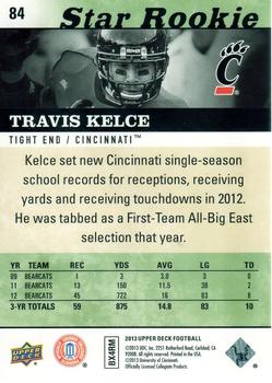 2013 Upper Deck #84 Travis Kelce Back