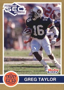 1991 Hoby Stars of the SEC #54 Greg Taylor Front
