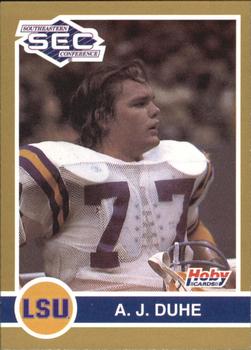1991 Hoby Stars of the SEC #184 A.J. Duhe Front