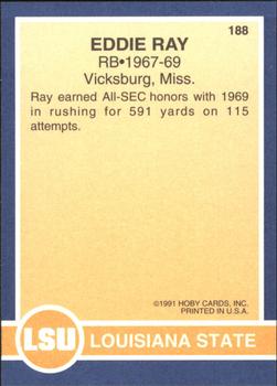 1991 Hoby Stars of the SEC #188 Eddie Ray Back