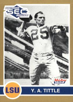 1991 Hoby Stars of the SEC #200 Y.A. Tittle Front