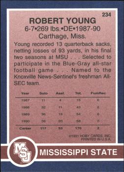 1991 Hoby Stars of the SEC #234 Robert Young Back