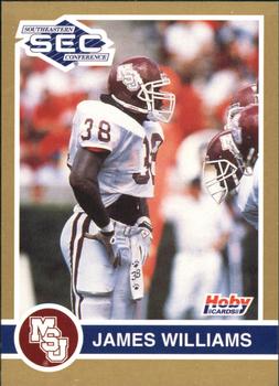 1991 Hoby Stars of the SEC #239 James Williams Front