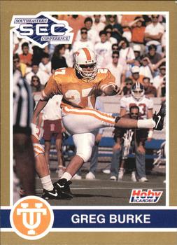 1991 Hoby Stars of the SEC #304 Greg Burke Front