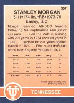 1991 Hoby Stars of the SEC #307 Stanley Morgan Back