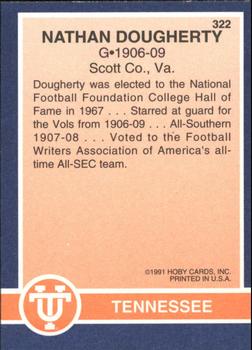 1991 Hoby Stars of the SEC #322 Nathan Dougherty Back