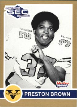 1991 Hoby Stars of the SEC #353 Preston Brown Front