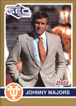 1991 Hoby Stars of the SEC #385 Johnny Majors Front