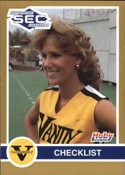 1991 Hoby Stars of the SEC #389 Vanderbilt Checklist Front