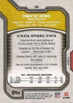 2012 Topps Strata (Retail) #38 Dwayne Bowe Back