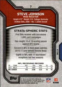 2012 Topps Strata (Retail) #7 Steve Johnson Back