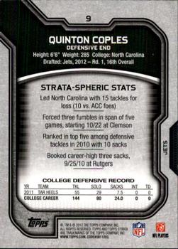 2012 Topps Strata (Retail) #9 Quinton Coples Back