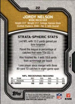 2012 Topps Strata (Retail) #22 Jordy Nelson Back
