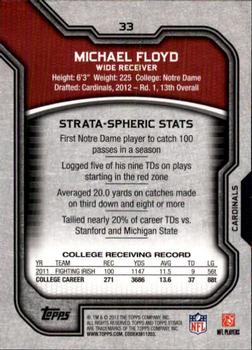 2012 Topps Strata (Retail) #33 Michael Floyd Back