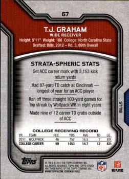 2012 Topps Strata (Retail) #67 T.J. Graham Back