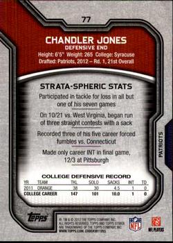 2012 Topps Strata (Retail) #77 Chandler Jones Back