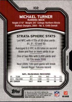 2012 Topps Strata (Retail) #102 Michael Turner Back