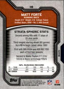 2012 Topps Strata (Retail) #118 Matt Forte Back