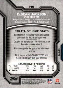 2012 Topps Strata (Retail) #148 DeSean Jackson Back