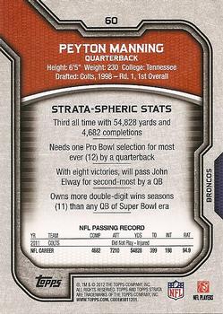 2012 Topps Strata (Retail) #60 Peyton Manning Back