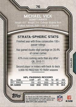 2012 Topps Strata (Retail) #76 Michael Vick Back