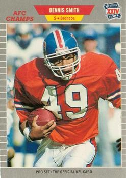 1989-90 Pro Set Super Bowl XXIV Binder #111 Dennis Smith Front