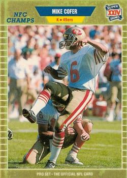 1989-90 Pro Set Super Bowl XXIV Binder #371 Mike Cofer Front
