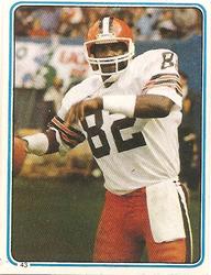 1983 Topps Stickers #43 Ozzie Newsome Front