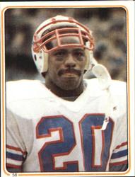 1983 Topps Stickers #58 Willie Tullis Front