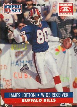 1991-92 Pro Set Super Bowl XXVI Binder #444 James Lofton Front