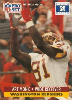 1991-92 Pro Set Super Bowl XXVI Binder #682 Art Monk Front
