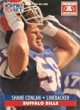 1991-92 Pro Set Super Bowl XXVI Binder #75 Shane Conlan Front